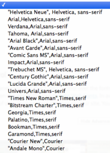 Schriftart für Inhalt und Überschrifen in Weaver II