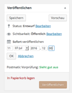 Beiträge in WordPress zeitgesteuert veröffentlichen