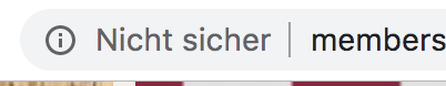 Browseranzeige "nicht sicher" im Chrome