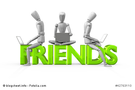 Freunde im sozialen Netzwerk