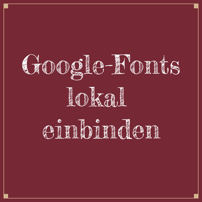 Google Fonts in eine Website einbinden