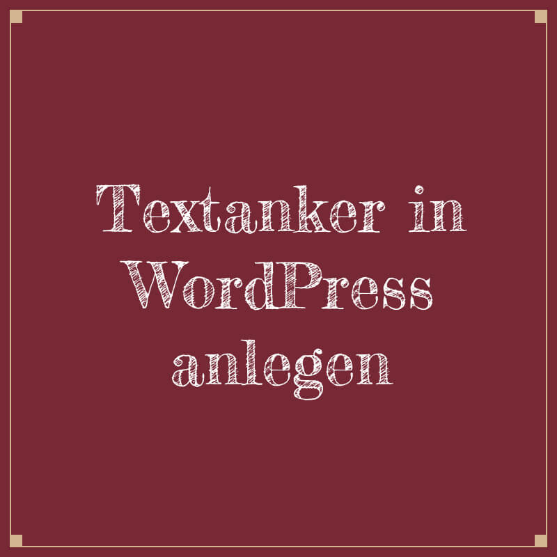 Textanker in WordPress anlegen