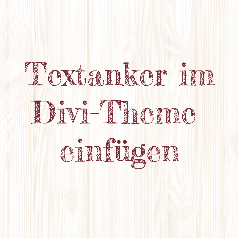 Textanker im Divi-Theme
